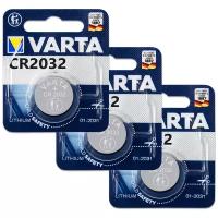 Батарейка CR2032 3V Varta Blister, 3 шт