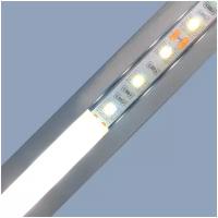 Круглый алюминиевый профиль для установки LED ленты шириной до 10 мм / размеры 1000х18.3х15.6 мм / без рассеивателя, без заглушек