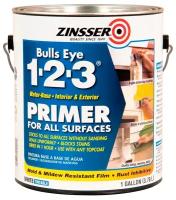 Грунтовка адгезионная, универсальная, Zinsser Bulls Eye 1-2-3 Primer, пятноустраняющий на акриловой основе, 0.946 л