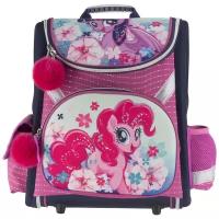 Ранец школьный My Little Pony MPFB-MT1-114, профилактический, с декоративными помпонами, для девочек