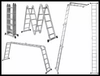 Лестница алюминиевая трансформер 4х6, профессиональная