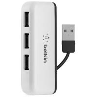 Разветвитель Belkin 4xUSB, встроенный кабель USB папа (F4U021bt)