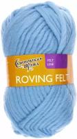 Пряжа Roving felt (Валя) 100% шерсть 50м/50гр (3 голубой)