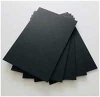 Черный пенокартон, размер листа 20х30см, толщина 5мм, набор 5 штук