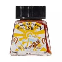 Winsor & Newton Тушь художественная, 14 мл, желтый солнечный