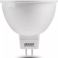 Лампа светодиодная Gauss Elementary MR16 9Вт цок: GU5.3 (упак:10шт) спот 220B 4100K св. свеч. бел. ней