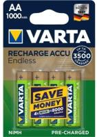 Аккумулятор Varta LR6 AA 1000 mAh R2U (уп 4 шт)