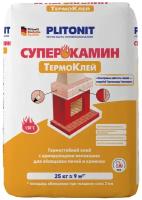 PLITONIT Клей термостойкий Плитонит Супер Камин ТермоКлей, 25 кг