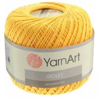 Пряжа для вязания YarnArt 'Violet' 50гр 282м (100% мерсеризованный хлопок) (4653 желтый), 6 мотков