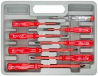 Отвертки изолированные 1000 В, CrV сталь, пластик. ручки, в чемоданчике, набор 8 шт.+ 1 индикаторная 56127