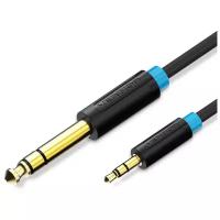 Кабель VENTION аудио Jack 6.5 mm M/ 3.5, чёрный