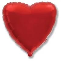 Шар (32''/81 см) Сердце, Красный, 1 шт
