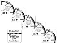 Батарейка Seizaiken SR626 (377, SR66, AG4), 5 шт