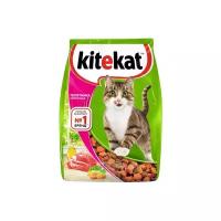 Kitekat Сухой корм для кошек с аппетитной телятиной 10132147 0,8 кг 24916 (10 шт)