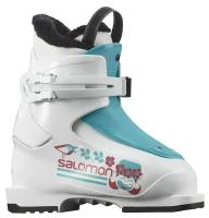 Горнолыжные ботинки Salomon T1 Girly White/Scuba Blue (21/22) (18.0)