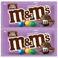 Шоколадное Драже M&M's Fudge Brownie / М&М'c Фюджи Брауни 40 г. х 2 штуки (США)