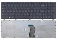 Клавиатура для ноутбука Amperin Lenovo G500 G505 G505A G510 G700 G700A G710 черная с черной рамкой