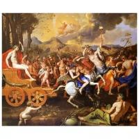 Репродукция на холсте Триумф Вакха (The Triumph of Bacchus) Пуссен Никола 48см. x 40см