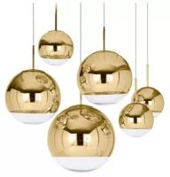 Подвесные светильники в стиле Tom Dixon Mirror Ball золотистые