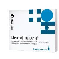 Цитофлавин р-р для в/в введ. амп., 10 мл, 5 шт