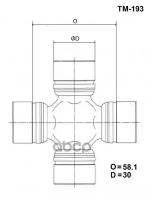 Крестовина карданного вала - Toyo арт. TM-193