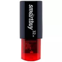 Флеш-накопитель USB 2.0 Smartbuy 32GB Click Black-Red (SB32GBCl-K)