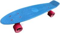 Фирменный Пенни Борд 22 Penny Board Fish SkateBoards Сапфир на красных колесах