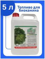 5 литров / ЭКО Пламя / Биотопливо для биокамина / Топливо для камина / Премиум / Двойной очистки