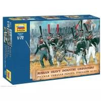 Сборная модель ZVEZDA Русская тяжёлая пехота. Гренадёры 1812-1814 гг. 8020 1:72