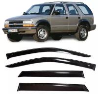 Дефлекторы боковых стекол ( Ветровики ) боковых окон Cobra Tuning на Chevrolet Blazer 5 door 1995-2005 - Ветровики боковых окон для Шевроле Блейзер 5 дверный 1995-2005