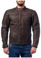 Куртка кожаная MOTEQ Bro, мужской(ие), коричневый, размер XXL