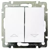 Legrand 774414 Выключатель без фиксации для жалюзи 10А / Valena / белый