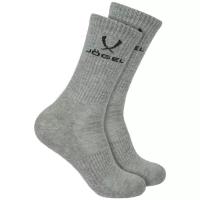 Носки высокие Jögel ESSENTIAL High Cushioned Socks JE4SO0421. MG, меланжевый, 2 пары