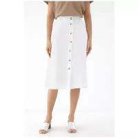Прямая юбка с карманами 0226205209 Белый 44
