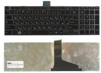 Клавиатура для ноутбука Toshiba MP-11B56SU-528 черная c черной рамкой
