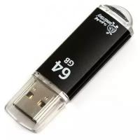 Флеш-память Smartbuy V-Cut, 64Gb, USB 2.0, чер, SB64GBVC-K