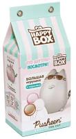 Подарочный набор для ребенка HAPPY BOX PUSHEEN фигурка котика + карамель, 30г