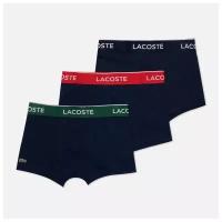 Комплект мужских трусов Lacoste 3-Pack Boxer Casual Contrast Waistband 343769