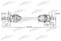 Вал приводной Patron PDS0504