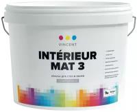 VINCENT Interieur Mat 3 глубокоматовая белый 9 л