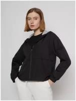 Куртка-ветровка с капюшоном, цвет Черный, размер M