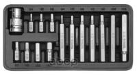 Набор бит 1 2 inch, hex (6 гр.), 15 пр (l 30 мм, l 75 мм) н4, н5, н6, н7, н8, н10, н12, в метал. боксе yato арт. yt0413 - Yato арт. YT0413