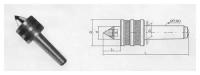 Центр Вращающийся КМ-2 твердосплавный \