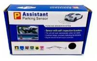 Парктроник для авто 4 датчика/Assistant Parking Sensor/Парковочный белый