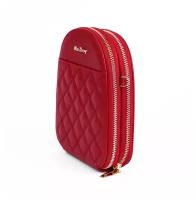 Женская мини сумка Baellerry с ромбом через плечо, красная