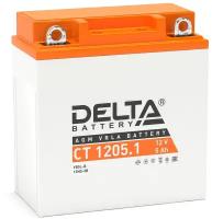 Аккумулятор для мототехники Delta CT 1205.1 (12V / 5Ah) (YB5L-B, 12NS-3B)
