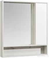 Зеркальный шкаф AQUATON Флай 80 1A237702FAX10 Белый/Дуб Крафт