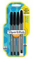 Набор шариковых ручек Paper Mate INKJOY 100 (1956714) однораз. 0.7мм треугол.:4 ручки черные чернила блистер