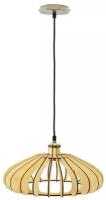 Подвесной светильник из дерева GLANZEN 60Вт ART-0009-60-nude mini-pear