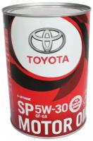 Синтетическое моторное масло TOYOTA SP 5W-30, 1 л, 1 кг